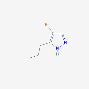molecular formula C6H9BrN2 B2576412 4-bromo-5-propyl-1H-pyrazole CAS No. 60061-61-2