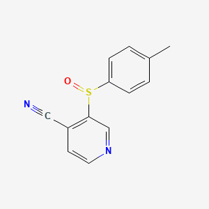 3-[(4-Methylphenyl)sulfinyl]isonicotinonitrile