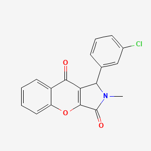 1-(3-Chlorophenyl)-2-methyl-1,2-dihydrochromeno[2,3-c]pyrrole-3,9-dione