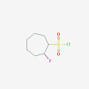 (1S,2R)-2-Fluorocycloheptane-1-sulfonyl chloride
