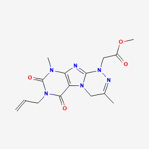 Methyl 2-(3,9-dimethyl-6,8-dioxo-7-prop-2-enyl-4H-purino[8,7-c][1,2,4]triazin-1-yl)acetate