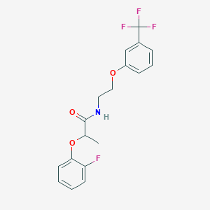 2-(2-fluorophenoxy)-N-(2-(3-(trifluoromethyl)phenoxy)ethyl)propanamide