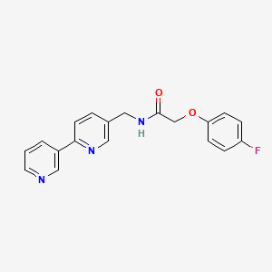 molecular formula C19H16FN3O2 B2576547 N-([2,3'-bipyridin]-5-ylmethyl)-2-(4-fluorophenoxy)acetamide CAS No. 2034208-15-4