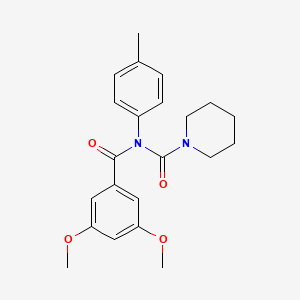 N-(3,5-dimethoxybenzoyl)-N-(p-tolyl)piperidine-1-carboxamide