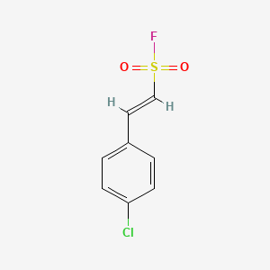 molecular formula C8H6ClFO2S B2576567 2-(4-Chlorophenyl)ethene-1-sulfonyl fluoride CAS No. 1819971-28-2