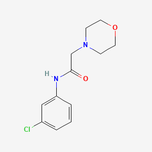 molecular formula C12H15ClN2O2 B2576583 N-(3-氯苯基)-2-(吗啉-4-基)乙酰胺 CAS No. 100388-40-7