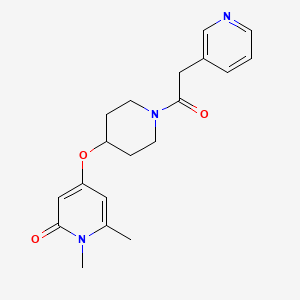 1,6-dimethyl-4-((1-(2-(pyridin-3-yl)acetyl)piperidin-4-yl)oxy)pyridin-2(1H)-one