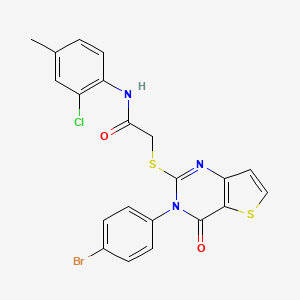 2-{[3-(4-bromophenyl)-4-oxo-3,4-dihydrothieno[3,2-d]pyrimidin-2-yl]sulfanyl}-N-(2-chloro-4-methylphenyl)acetamide