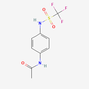 N-[4-(trifluoromethylsulfonylamino)phenyl]acetamide
