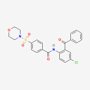 molecular formula C24H21ClN2O5S B2576616 N-(2-benzoyl-4-chlorophenyl)-4-(morpholinosulfonyl)benzamide CAS No. 397277-88-2
