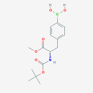 molecular formula C15H22BNO6 B2576625 (S)-(4-(2-((tert-Butoxycarbonyl)amino)-3-methoxy-3-oxopropyl)phenyl)boronic acid CAS No. 224824-22-0