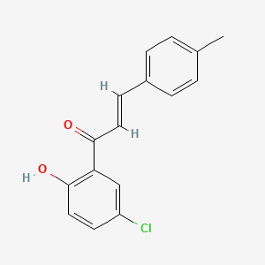 molecular formula C16H13ClO2 B2576626 (2E)-1-(5-chloro-2-hydroxyphenyl)-3-(4-methylphenyl)prop-2-en-1-one CAS No. 318296-22-9