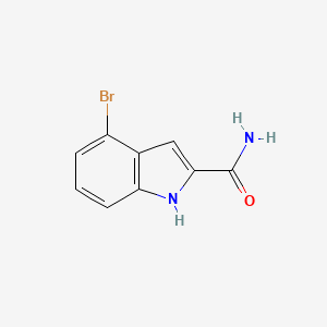 molecular formula C9H7BrN2O B2576635 4-bromo-1H-indole-2-carboxamide CAS No. 955978-73-1
