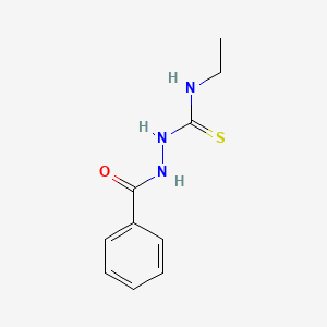molecular formula C10H13N3OS B2576688 2-benzoyl-N-ethylhydrazinecarbothioamide CAS No. 26257-93-2