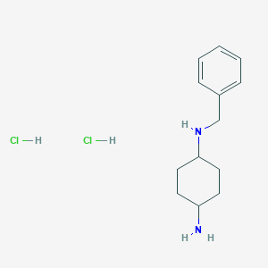 molecular formula C13H22Cl2N2 B2576706 N1-benzylcyclohexane-1,4-diamine dihydrochloride CAS No. 2059955-84-7