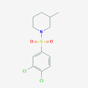 molecular formula C12H15Cl2NO2S B257683 1-(3,4-Dichlorobenzenesulfonyl)-3-methylpiperidine 