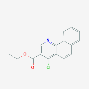molecular formula C16H12ClNO2 B2576838 Ethyl 4-chlorobenzo[h]quinoline-3-carboxylate CAS No. 37041-30-8