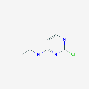 molecular formula C9H14ClN3 B2576846 2-氯-N-异丙基-N,6-二甲基嘧啶-4-胺 CAS No. 1250373-97-7