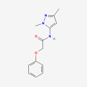 molecular formula C13H15N3O2 B2576855 N-(1,3-dimethyl-1H-pyrazol-5-yl)-2-phenoxyacetamide CAS No. 1170440-30-8