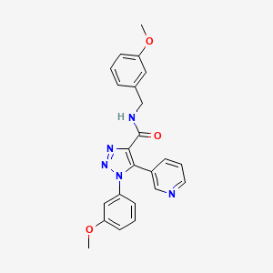 molecular formula C23H21N5O3 B2576864 N-(3-methoxybenzyl)-1-(3-methoxyphenyl)-5-(pyridin-3-yl)-1H-1,2,3-triazole-4-carboxamide CAS No. 1251613-64-5