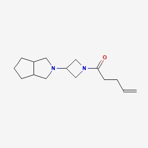 1-(3-{Octahydrocyclopenta[c]pyrrol-2-yl}azetidin-1-yl)pent-4-en-1-one