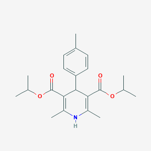 molecular formula C22H29NO4 B257689 Dipropan-2-yl 2,6-dimethyl-4-(4-methylphenyl)-1,4-dihydropyridine-3,5-dicarboxylate 