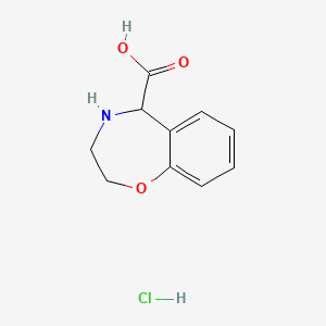 molecular formula C10H12ClNO3 B2576891 2,3,4,5-四氢-1,4-苯并恶杂卓-5-羧酸盐酸盐 CAS No. 2126160-78-7