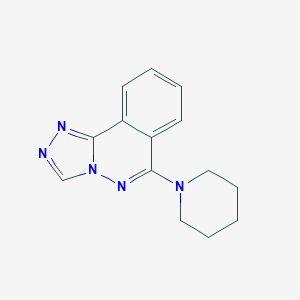 molecular formula C14H15N5 B257694 6-(Piperidin-1-yl)[1,2,4]triazolo[3,4-a]phthalazine 
