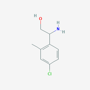 molecular formula C9H12ClNO B2576960 2-Amino-2-(4-chloro-2-methylphenyl)ethanol CAS No. 1270339-61-1