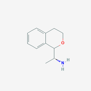 molecular formula C11H15NO B2576967 (1R)-1-(3,4-Dihydro-1H-isochromen-1-yl)ethanamine CAS No. 2155195-89-2