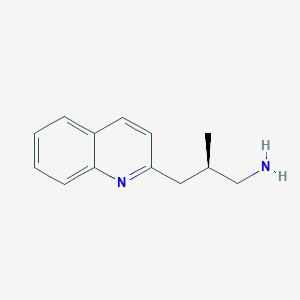 molecular formula C13H16N2 B2576973 (2R)-2-Methyl-3-quinolin-2-ylpropan-1-amine CAS No. 2248173-15-9