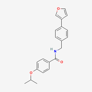 molecular formula C21H21NO3 B2576980 N-(4-(呋喃-3-基)苄基)-4-异丙氧基苯甲酰胺 CAS No. 2034454-86-7