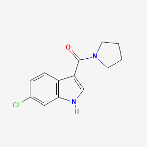 (6-chloro-1H-indol-3-yl)(pyrrolidin-1-yl)methanone