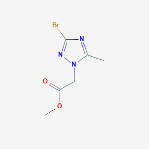 molecular formula C6H8BrN3O2 B2577018 2-(3-溴-5-甲基-1H-1,2,4-三唑-1-基)乙酸甲酯 CAS No. 1374408-47-5