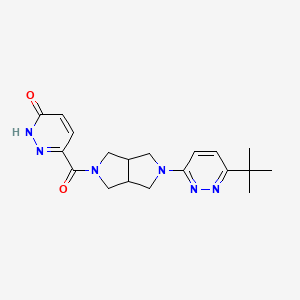 3-[2-(6-Tert-butylpyridazin-3-yl)-1,3,3a,4,6,6a-hexahydropyrrolo[3,4-c]pyrrole-5-carbonyl]-1H-pyridazin-6-one