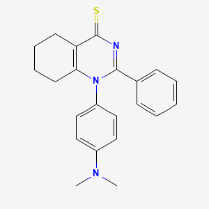 1-(4-(dimethylamino)phenyl)-2-phenyl-5,6,7,8-tetrahydroquinazoline-4(1H)-thione