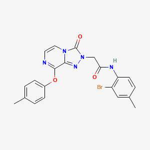 molecular formula C21H18BrN5O3 B2577049 N-(2-bromo-4-methylphenyl)-2-(3-oxo-8-(p-tolyloxy)-[1,2,4]triazolo[4,3-a]pyrazin-2(3H)-yl)acetamide CAS No. 1115959-77-7