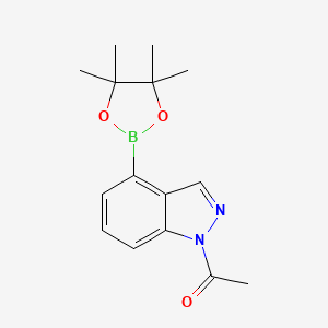 1-(4-(4,4,5,5-tetramethyl-1,3,2-dioxaborolan-2-yl)-1H-indazol-1-yl)ethanone