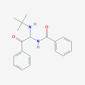 molecular formula C19H22N2O2 B257706 N-[1-(tert-butylamino)-2-oxo-2-phenylethyl]benzamide 