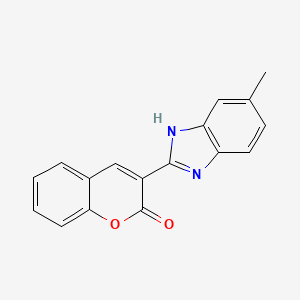 molecular formula C17H12N2O2 B2577061 3-(5-methyl-1H-benzimidazol-2-yl)chromen-2-one CAS No. 59565-27-4