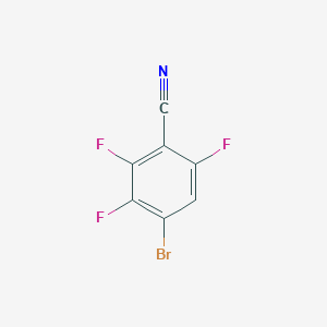 molecular formula C7HBrF3N B2577065 4-溴-2,3,6-三氟苯甲腈 CAS No. 2514941-93-4