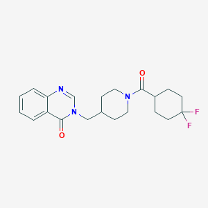 3-{[1-(4,4-Difluorocyclohexanecarbonyl)piperidin-4-yl]methyl}-3,4-dihydroquinazolin-4-one