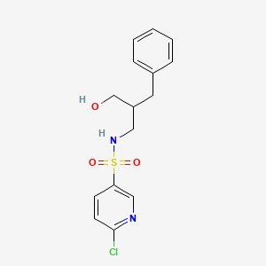 N-(2-benzyl-3-hydroxypropyl)-6-chloropyridine-3-sulfonamide