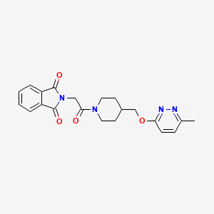 2-[2-[4-[(6-Methylpyridazin-3-yl)oxymethyl]piperidin-1-yl]-2-oxoethyl]isoindole-1,3-dione