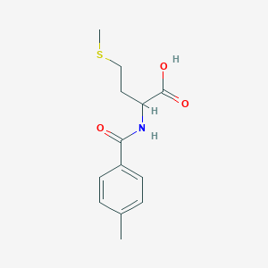 molecular formula C13H17NO3S B257708 methyl-N-(4-methylbenzoyl)homocysteine 