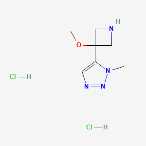 5-(3-methoxyazetidin-3-yl)-1-methyl-1H-1,2,3-triazole dihydrochloride