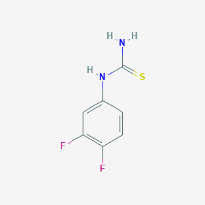 molecular formula C7H6F2N2S B2577103 (3,4-Difluorophenyl)thiourea CAS No. 883091-83-6