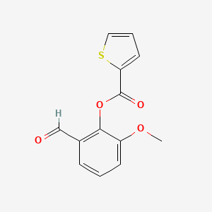 2-Formyl-6-methoxyphenyl thiophene-2-carboxylate