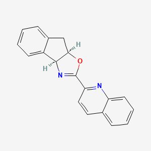 molecular formula C19H14N2O B2577134 (3aS,8aR)-2-(Quinolin-2-yl)-3a,8a-dihydro-8H-indeno[1,2-d]oxazole CAS No. 2055935-90-3