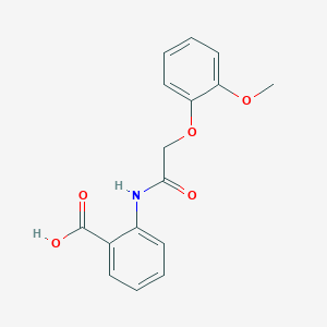 2-(2-(2-Methoxyphenoxy)acetamido)benzoic acid